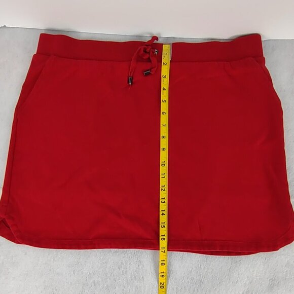 Croft & Barrow Red 100% Cotton Skort w/ Drawstring Waist Pockets Size XL - Picture 6 of 9